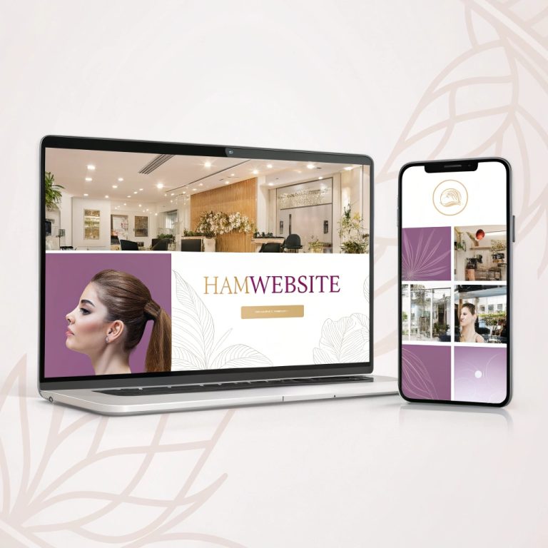 طراحی سایت حرفه‌ای برای آرایشگاه و مراکز زیبایی با بیوتی‌وب HAMWebsite
