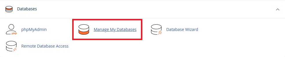 ساخت دیتابیس در CPanel هاست